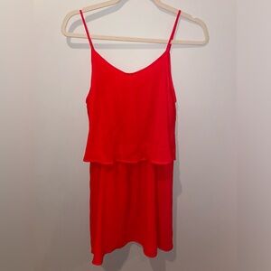 NWT Flowy Dress With a Button Back